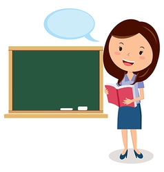 Cartoon teacher Royalty Free Vector Image - VectorStock