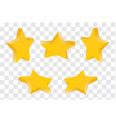 stars icons yellow sign vector image