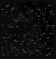 Binary computer code digital data view technology Vector Image