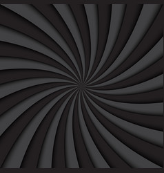 Black and white spiral background swirling radial Vector Image