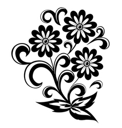 Black and white abstract strawberry Royalty Free Vector