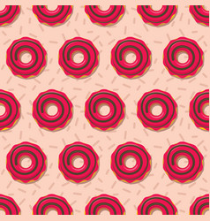 Yummy donuts seamless pattern Royalty Free Vector Image
