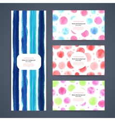 Set watercolor banners Royalty Free Vector Image