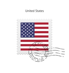 Mexico flag postage stamp Royalty Free Vector Image