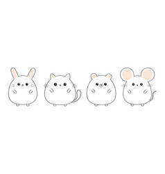 Cat Mouse Sketch Vector Images Over 380