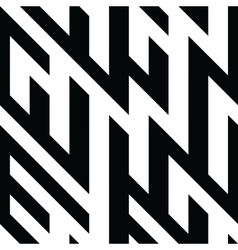 Monochrome curve maze seamless pattern Royalty Free Vector