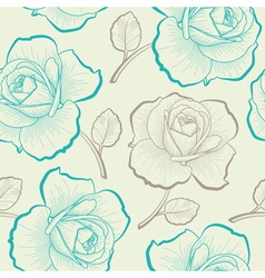 Roses seamless pattern Royalty Free Vector Image