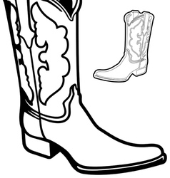 Cowboy boot symbol Royalty Free Vector Image - VectorStock