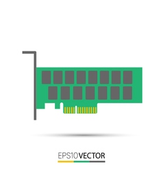 M2 Solid State Drive SSD Royalty Free Vector Image