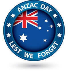 Anzac day lest we forget flower wreath natural Vector Image