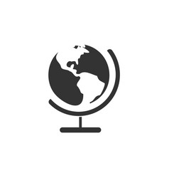 Globe flat icon Royalty Free Vector Image - VectorStock
