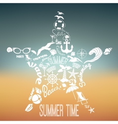 Realistic Summer Vacation Icons Royalty Free Vector Image