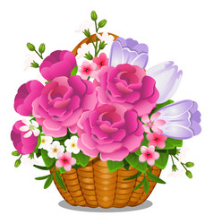 Summer flowers bouquet Royalty Free Vector Image