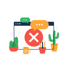 Old browser interface template isolated browser Vector Image