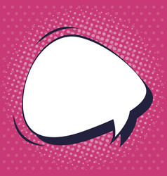 Speech bubble pop art style Royalty Free Vector Image