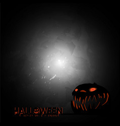 Happy Halloween Zombies And Bat On Full Moon Vector Image