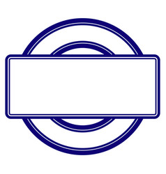 Double round and rectangle frame template Vector Image