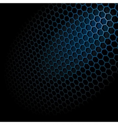 Abstract black hexagon Royalty Free Vector Image