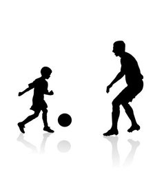 Soccer silhouettes collection Royalty Free Vector Image