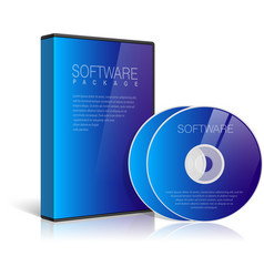 Realistic case for dvd or cd disk Royalty Free Vector Image