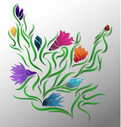 Colorful Rainbow Butterflies Wallpaper Vector Image