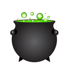 Cauldron witches potion for halloween Royalty Free Vector