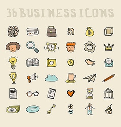 Business Doodle Element Set Royalty Free Vector Image