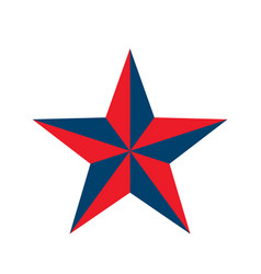 Flat style retro star icon Royalty Free Vector Image