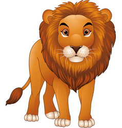 Cartoon lion character Royalty Free Vector Image