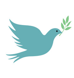 Pink and blue dove Royalty Free Vector Image - VectorStock