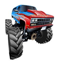 Cartoon Monster Truck Royalty Free Vector Image