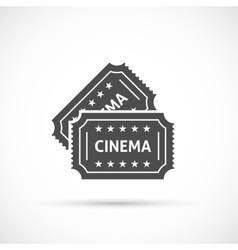Yellow cinema ticket Royalty Free Vector Image