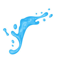 Water splash cartoon Royalty Free Vector Image