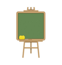 Empty school chalkboard black and green chalk Vector Image