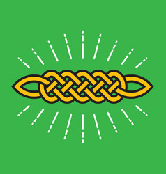 Celtic heart knot - symbols set Royalty Free Vector Image
