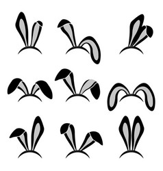 Easter bunny ears mask Royalty Free Vector Image