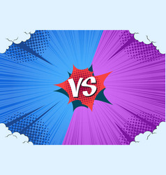Versus concept vs letters sport competition vector image