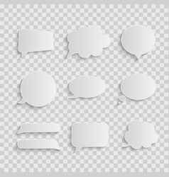 Retro textured speech bubbles set Royalty Free Vector Image