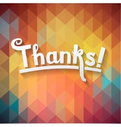 Thank you hand lettering Royalty Free Vector Image