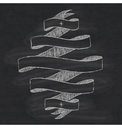 Chalkboard calligraphy banners Royalty Free Vector Image