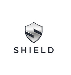 Letter s with two crossed swordsshield with crown Vector Image