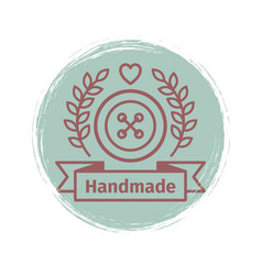 Handmade line vintage logo set Royalty Free Vector Image