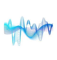 Abstract colorful digital equalizer wave lines on Vector Image