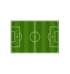 3d soccer field diagram in flat style Royalty Free Vector