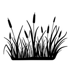 Grass And Reed Silhouette Vector Images (over 540)