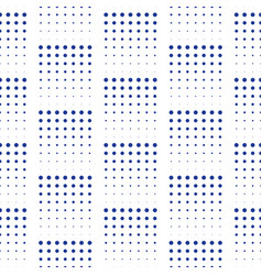 Blue tech square seamless pattern Royalty Free Vector Image