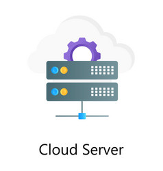 Cloud server Royalty Free Vector Image - VectorStock