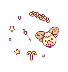 Cute zodiac sign Royalty Free Vector Image - VectorStock