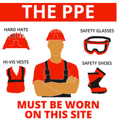 Personal protective equipment Royalty Free Vector Image