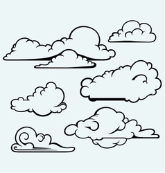 Clouds collection Royalty Free Vector Image - VectorStock